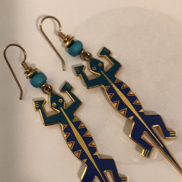 Laurel Burch Lizard Earrings - Picture 7 of 7